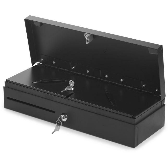 Capture Cajón de Efectivo 460mm Negro Flip Top de Alta Calidad con Clips Metálicos y Ranuras para Cheques 1