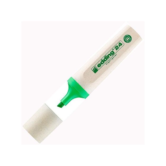Edding Marcador Fluorescente 24 Ecoline Verde Claro Punta Biselada 2-5mm (10 Unidades) (10 Unidades)