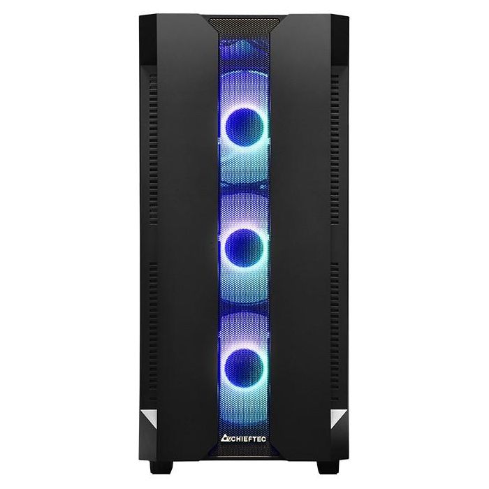 Caja Semitorre ATX/mATX Chieftec GS-01B-OP Blanco Negro 22