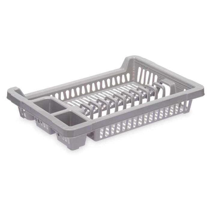 Escurridor Plato Plastico Pequeño Gris Kinvara 42X7CM (24 Unidades) 1 Escurridor Plato Plastico Pequeño Gris Kinvara 42X7CM (24 Unidades) 1