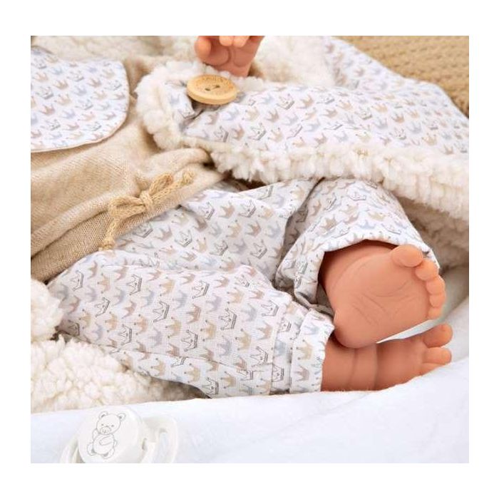 Muñeca elegance 35 cm babyto beige c/manta (muñeco de peso) 10