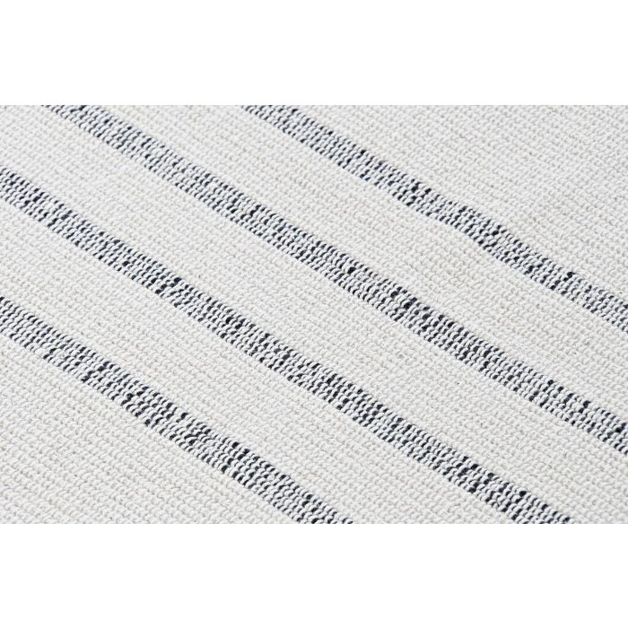 DKD Home Decor Alfombra Estilo Boho de Algodón 1000 gsm con Flecos Blanco Gris 180x120 cm (Pack 2 Unidades) 4