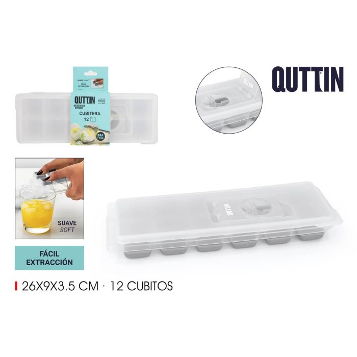 Cubitera de Silicona Soft para 12 Cubitos - Quttin (24 Unidades) Cubitera de Silicona Soft para 12 Cubitos - Quttin (24 Unidades)