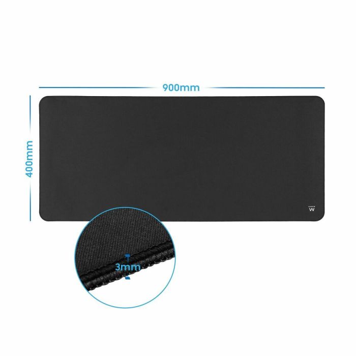 Ewent Alfombrilla Ew3182 Poliéster 900x400x3 mm para Ratón y Teclado, Oficina y Juegos 4