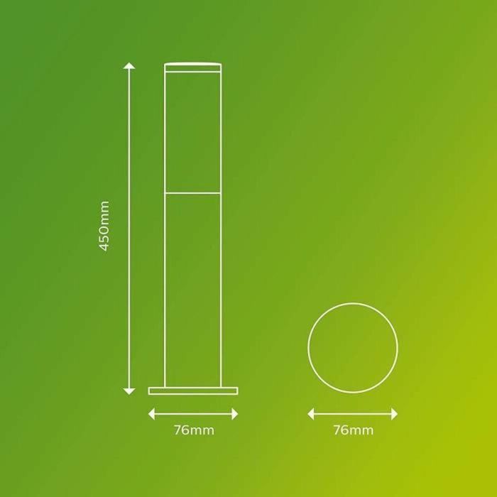 Philips PHI8719514417533 Utrecht Terminal exterior 1x20w antracita Philips PHI8719514417533 Utrecht Terminal exterior 1x20w antracita