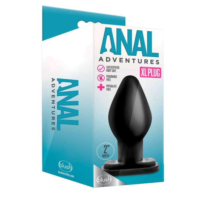 Plug Anal Blush Adventures Negro (11,4 cm) 1