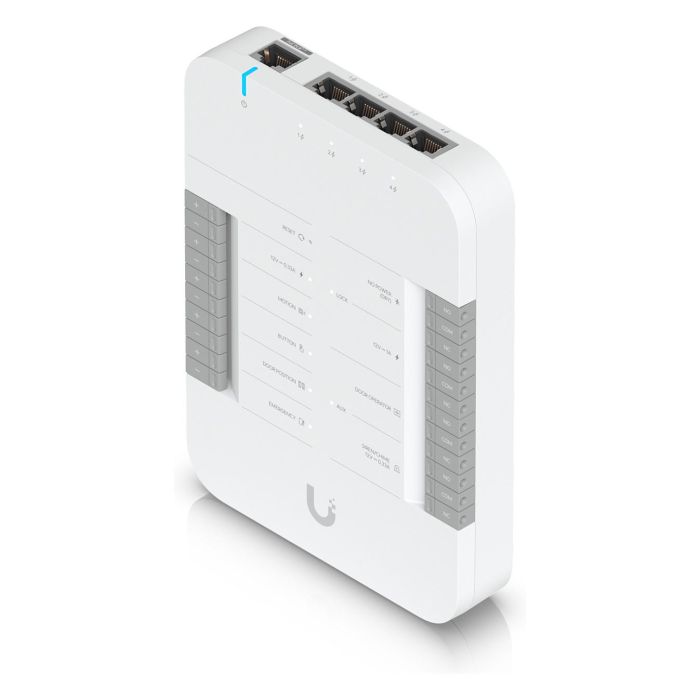 Ubiquiti UA-Hub-Door Access Door Hub, Ethernet 10/100/1000 Mbit/s, 30 W, 12-50V, Indicadores LED, Salida de Solicitud 6