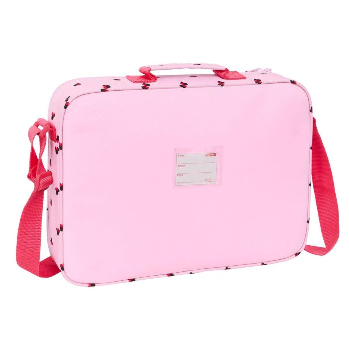 Cartera Escolar Minnie Mouse Naive Rosa 38 x 28 x 6 cm 2