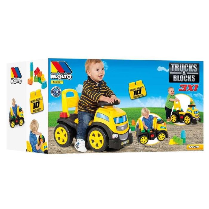 Correpasillos camion con 10 blocks 89 cm 16 Correpasillos camion con 10 blocks 89 cm 16