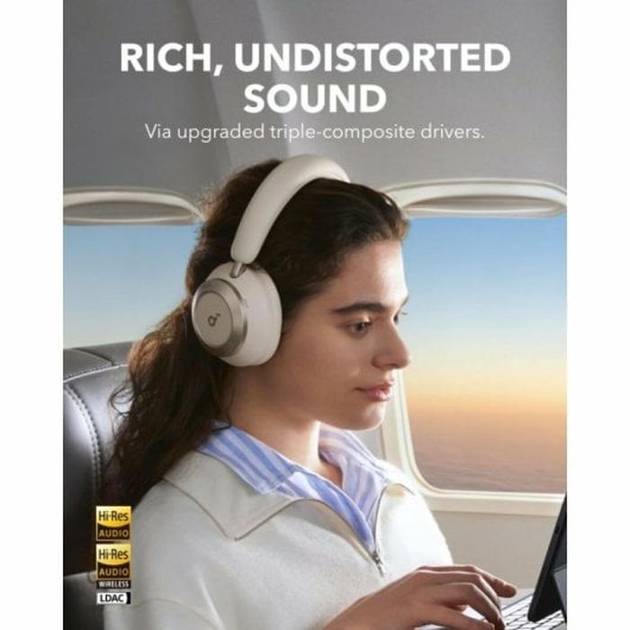 Auriculares de Diadema Soundcore Crema 2