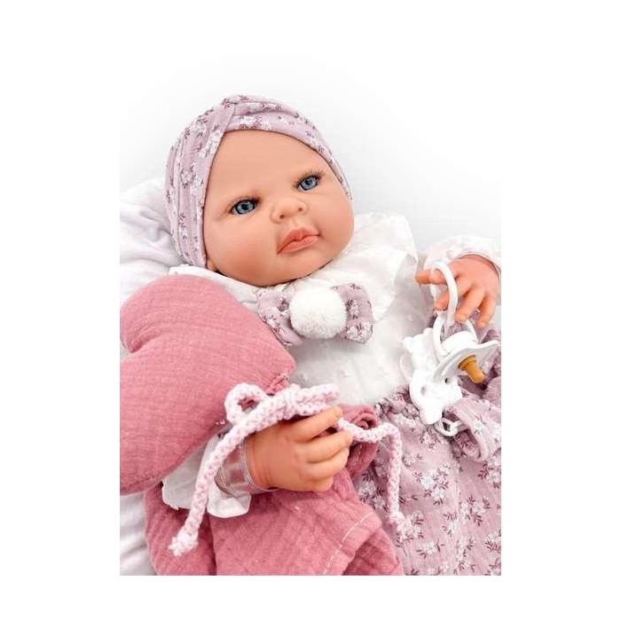 Reborn vestido camisa blanca + corazon mecanismo besistos y almohada rosa maquillaje: 18500-24 50 cm 1 Reborn vestido camisa blanca + corazon mecanismo besistos y almohada rosa maquillaje: 18500-24 50 cm 1