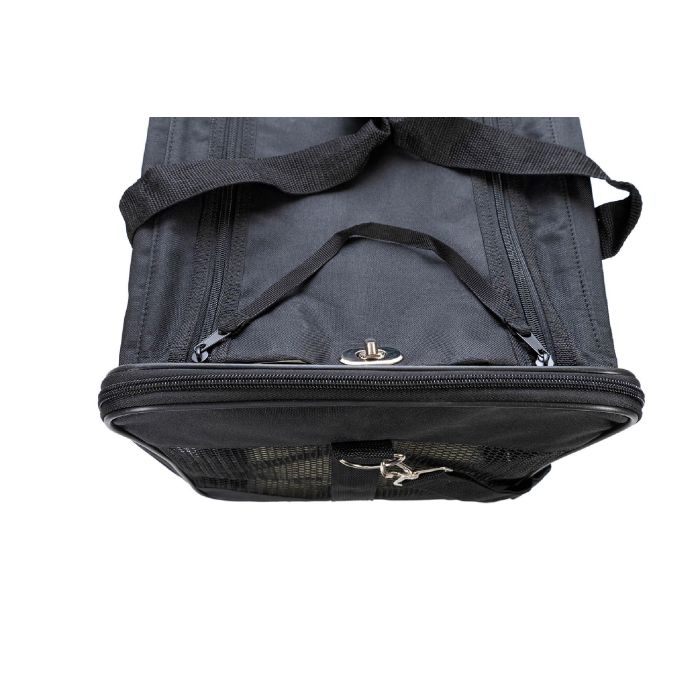 Gloria Bolso de Transporte Plegable para Perro Gato con Paneles Transpirables 52x30x30 cm Negro Poliéster hasta 6kg 3 Gloria Bolso de Transporte Plegable para Perro Gato con Paneles Transpirables 52x30x30 cm Negro Poliéster hasta 6kg 3