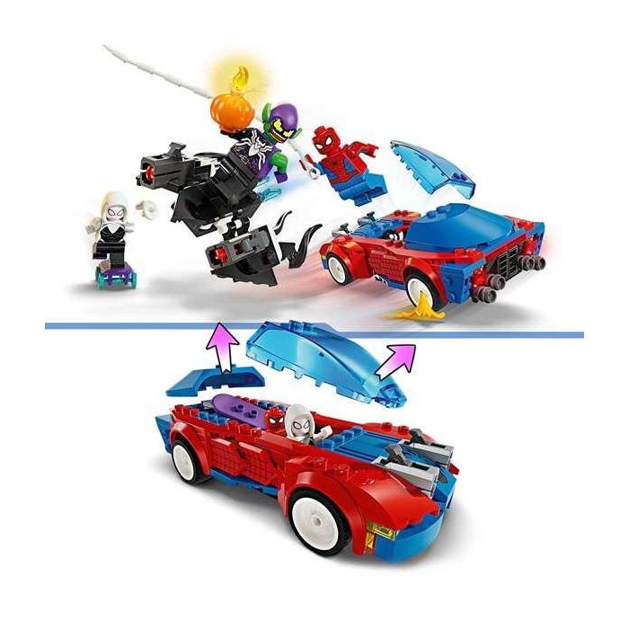 Juego de construccion coche de carreras de spider-man y duende verde venomizado lego marvel 9 Juego de construccion coche de carreras de spider-man y duende verde venomizado lego marvel 9