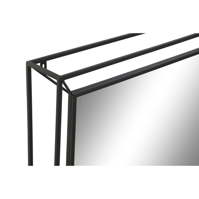 Espejo de pared Home ESPRIT Negro Vintage 90 x 10 x 90 cm 2