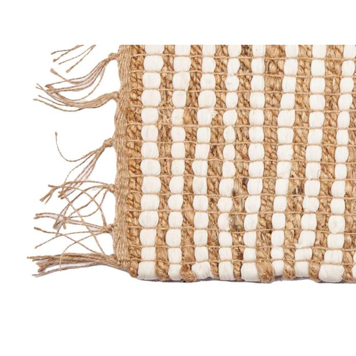 Alfombra Natural Rayas Blanca 70 X 140 Cm Giftdecor (8 Unidades) 3 Alfombra Natural Rayas Blanca 70 X 140 Cm Giftdecor (8 Unidades) 3