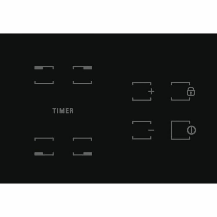 Hotpoint Placa Vitrocerámica HR631C - 4 Fuegos, 60 cm - Negro 1 Hotpoint Placa Vitrocerámica HR631C - 4 Fuegos, 60 cm - Negro 1