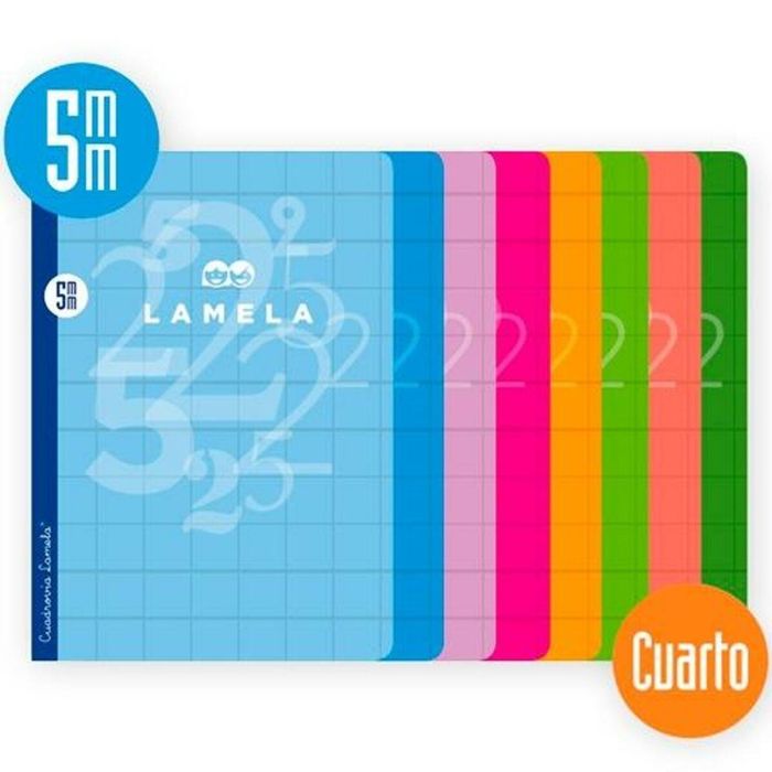 Libreta Lamela Multicolor Cuarto (10 Unidades) 1 Libreta Lamela Multicolor Cuarto (10 Unidades) 1
