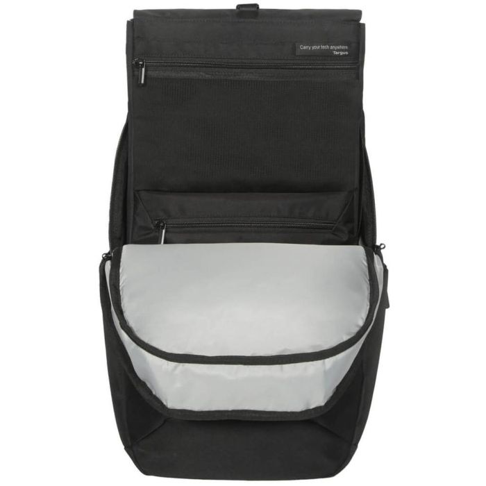 Targus Mochila Ecosmart para Portátil 16 Pulgadas, Antirobo, Hecha de Material Reciclado, Negro 15