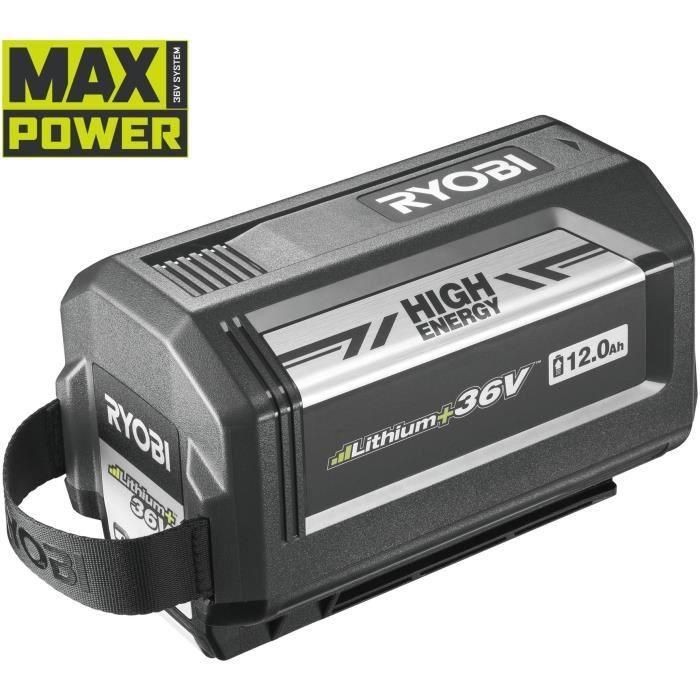 1 batería de litio+ 36V - 12.0 AH Alta energía Ryobi MaxPower - Manejo de descarga de carga/celda individual, energía regulada 2