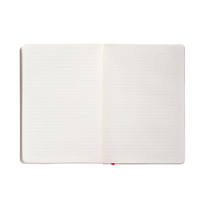 Cuaderno Con Gomilla Antartik Notes Tapa Blanda A5 Hojas Rayas Rojo 80 Hojas 80 gr Fsc 7