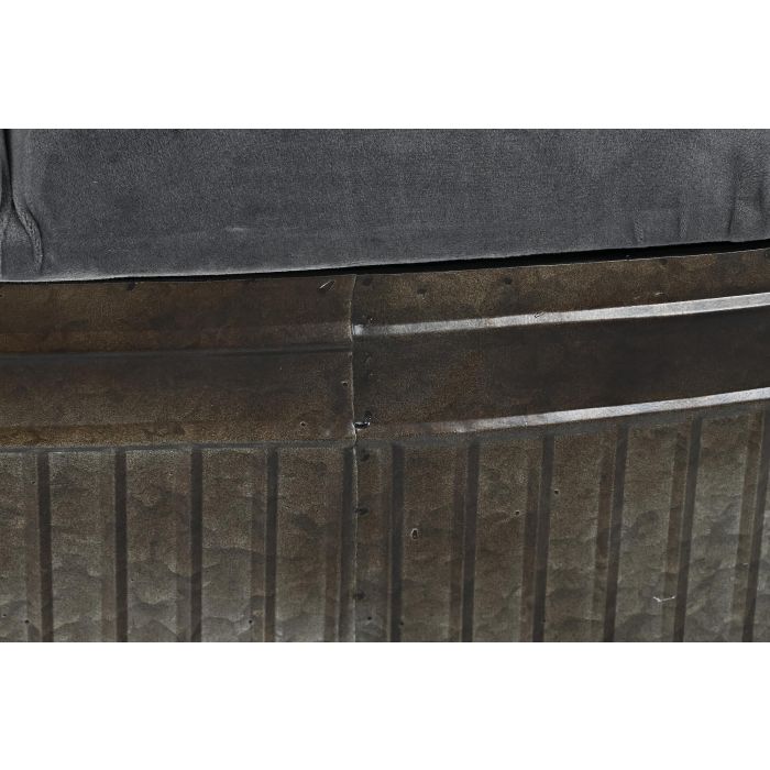 DKD Home Decor Descalzadora Loft Gris Metal y Poliéster 42x47x117 cm Altura Asiento 47 cm 3 DKD Home Decor Descalzadora Loft Gris Metal y Poliéster 42x47x117 cm Altura Asiento 47 cm 3
