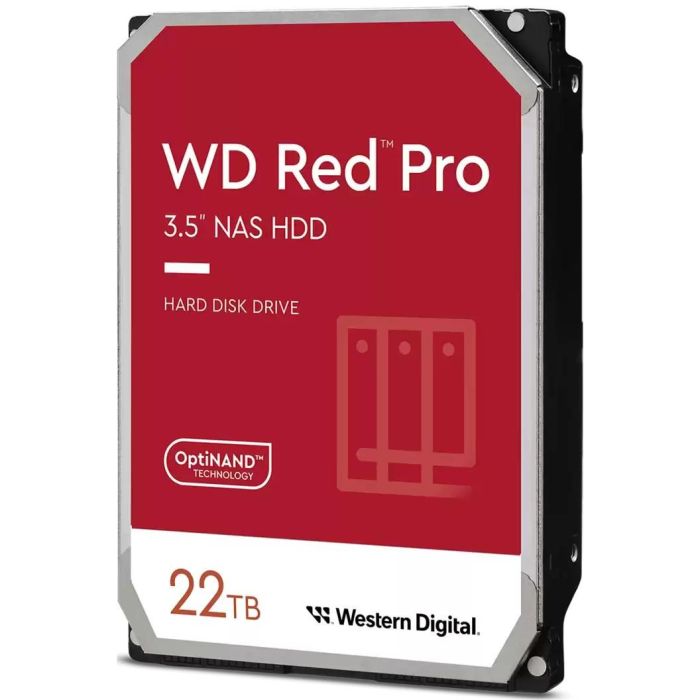 Western Digital WD221KFGX Red Pro 22TB HDD 3.5" para NAS 7200RPM 512MB SATA III