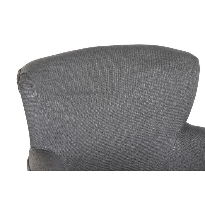 Sillón DKD Home Decor Abeto Poliéster Gris oscuro (66 x 70 x 88 cm) 1 Sillón DKD Home Decor Abeto Poliéster Gris oscuro (66 x 70 x 88 cm) 1