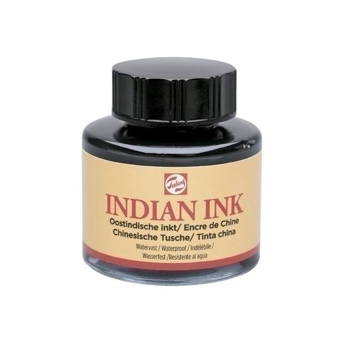 Tinta China Talens Frasco 30 Ml. Negro