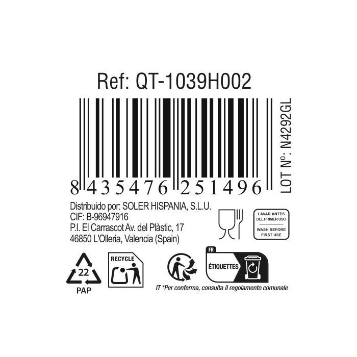 Quttin Fuente de Vidrio Rectangular 20x13 cm 925 cc (6 Unidades) 4