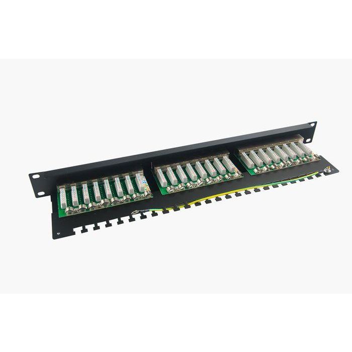MicroConnect PP-007 Panel de parcheo FTP de 19", Cat.6, 24 puertos para infraestructura de red Gigabit Ethernet 1