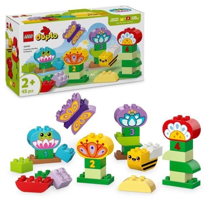 LEGO 10444 DUPLO Mi Ciudad Jardín y Flores Creativas | Juguete de Construcción para Apilar con 45 Ladrillos para Niños +2 años LEGO 10444 DUPLO Mi Ciudad Jardín y Flores Creativas | Juguete de Construcción para Apilar con 45 Ladrillos para Niños +2 años