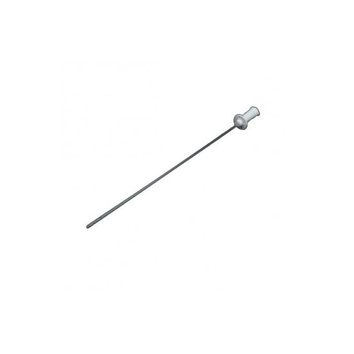 Curavet Sonda Uretral para Gato, Rígida sin Fiador, Plástico, 1.3x160 mm, Cierre con 2 Ojos Laterales, 1 Unidad