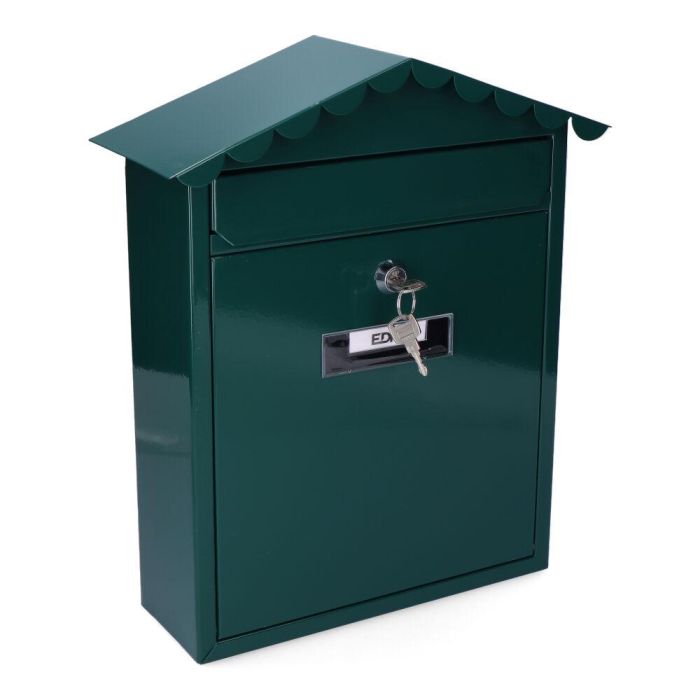 Edm Buzón de acero modelo Tradition verde 260 x 90 x 355 mm 0 Edm Buzón de acero modelo Tradition verde 260 x 90 x 355 mm 0