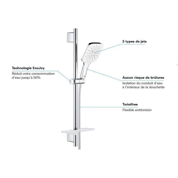 Set de ducha 3 chorros con bar - Grohe 3