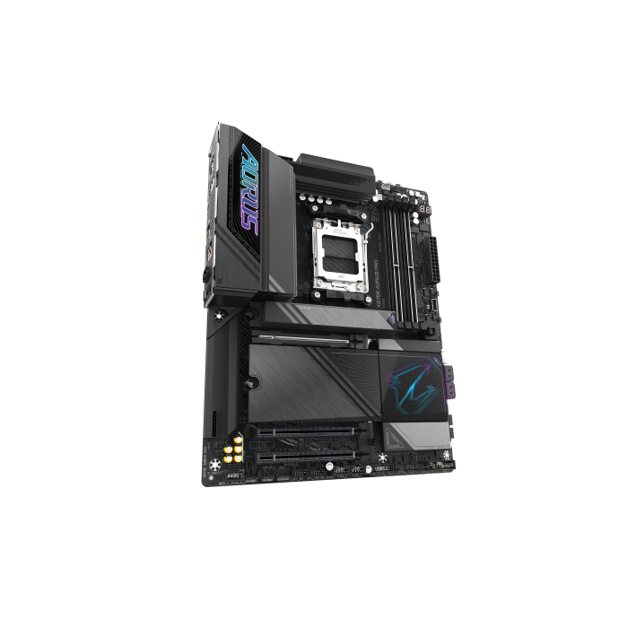 Gigabyte Placa base X870E AORUS PRO 9MX87EPRO-00-10 - Compatible con AMD Ryzen 9000, DDR5 hasta 8000MHz, Wi-Fi 7, USB 3.2 Gen 2x2, ATX 2