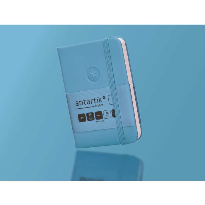 Antartik Cuaderno A7 Tapa Dura Hojas Lisas Azul Claro 80 Hojas 80gr Fsc 9