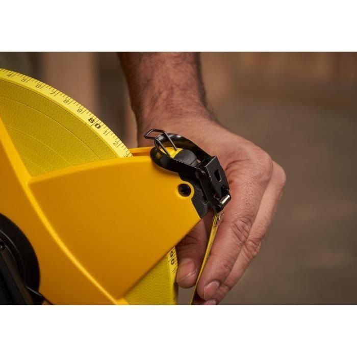 Stanley 2-34-777 Cinta Métrica de Fibra de Vidrio de 100m x 13mm Power Winder con Caja Abierta 4 Stanley 2-34-777 Cinta Métrica de Fibra de Vidrio de 100m x 13mm Power Winder con Caja Abierta 4