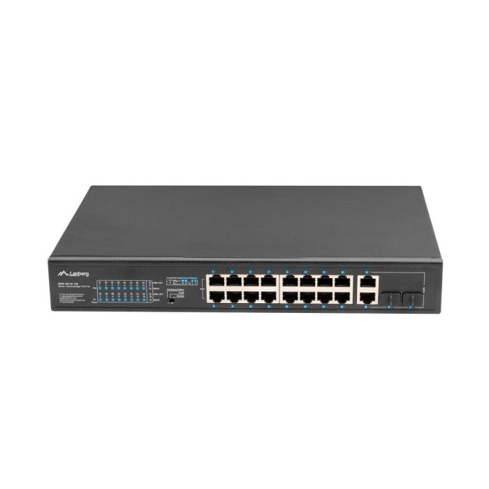 Lanberg Switch 18 Puertos 100Mb 16Xpoe+ Con 2 Puertos Combo Gbps y PoE+ 150W Rack 19" 1