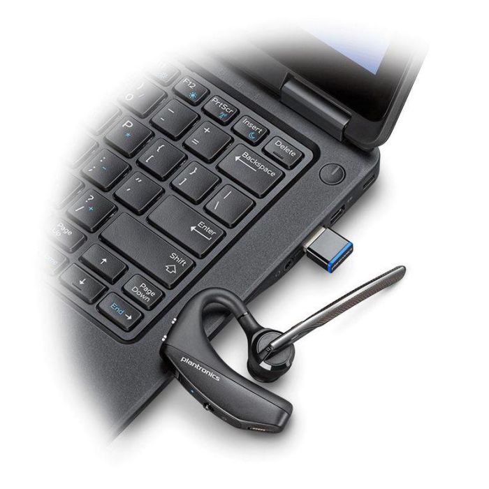 Poly Voyager 5200 UC Auricular Bluetooth con Cancelación de Ruido, Micrófonos Adaptativos, Optimizado UC, Estuche Carga, Negro 2