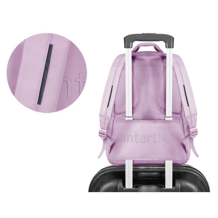 Mochila Antartik Multibolsillo 19 L Compartimento Para Portatil Y Tablet Color Morado 450 X 160 X 300 mm 3