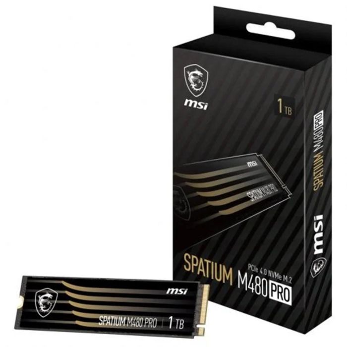 MSI Spatium M480 PRO 1TB M.2 NVMe PCIe 4.0 SSD 3D NAND, 7400MB/s Lectura, 6000MB/s Escritura