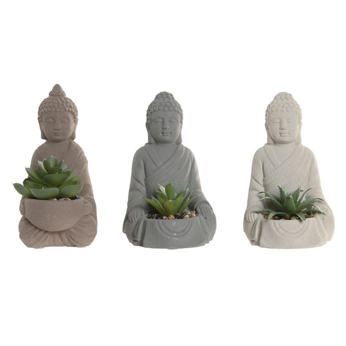 Figura Oriental DKD Home Decor Gris Beige 10 x 15 x 9 cm (6 Unidades) 0 Figura Oriental DKD Home Decor Gris Beige 10 x 15 x 9 cm (6 Unidades) 0