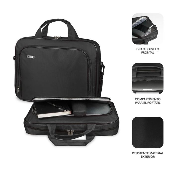Maletín Subblim Oxford para Portátiles hasta 14"/ Negro 1