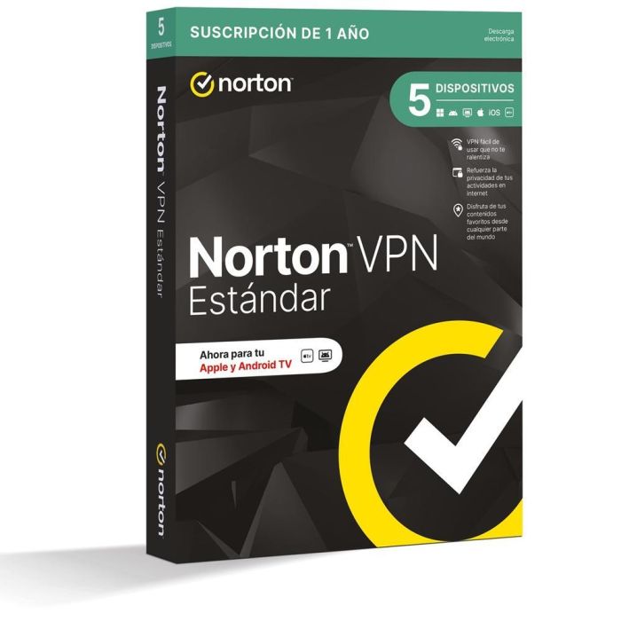 Norton VPN Standard Es 1 Usuario 5 Dispositivos 12 Meses VPN para Navegación Segura y Privada 1 Norton VPN Standard Es 1 Usuario 5 Dispositivos 12 Meses VPN para Navegación Segura y Privada 1