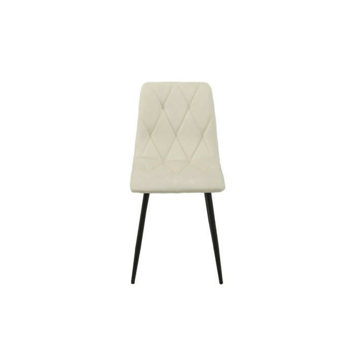 Silla Romimex Blanco Terciopelo Metal 45 x 89 x 55 cm 4