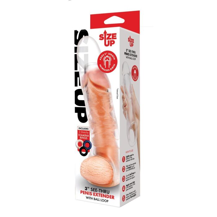 Funda para pene Size Up Ø 4,5 cm 23,9 cm 1 Funda para pene Size Up Ø 4,5 cm 23,9 cm 1