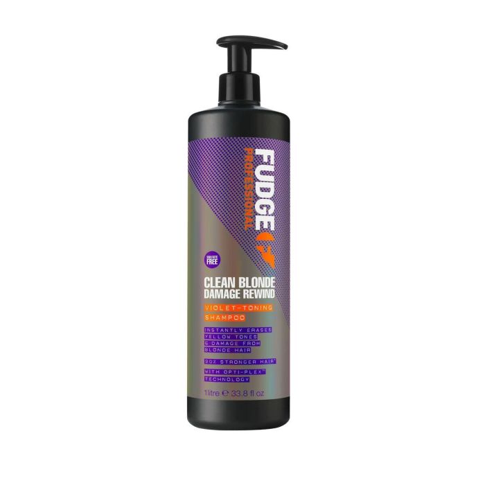 Champú para Cabellos Rubios o Canosos Fudge Professional Clean Blonde Damage Rewind 1 L