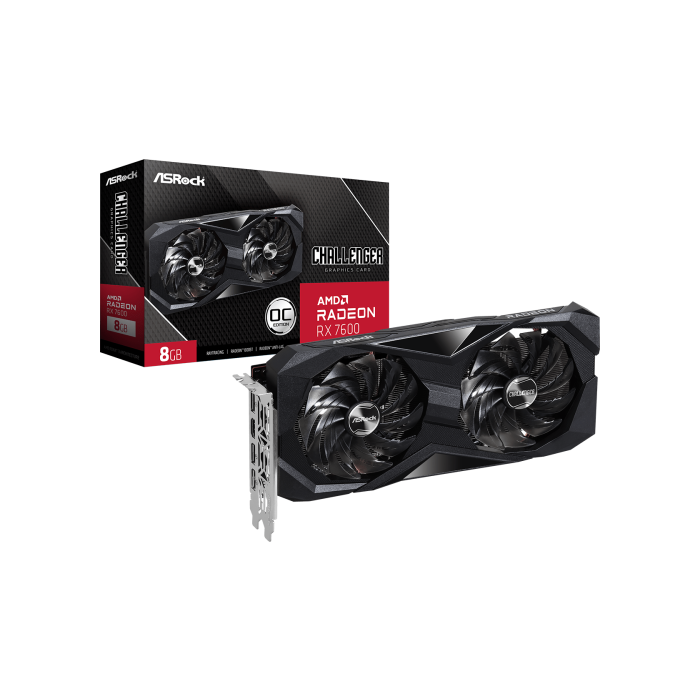 Asrock Challenger 90-GA41ZZ-00UANF tarjeta gráfica AMD Radeon RX 7600 8 GB GDDR6 Asrock Challenger 90-GA41ZZ-00UANF tarjeta gráfica AMD Radeon RX 7600 8 GB GDDR6