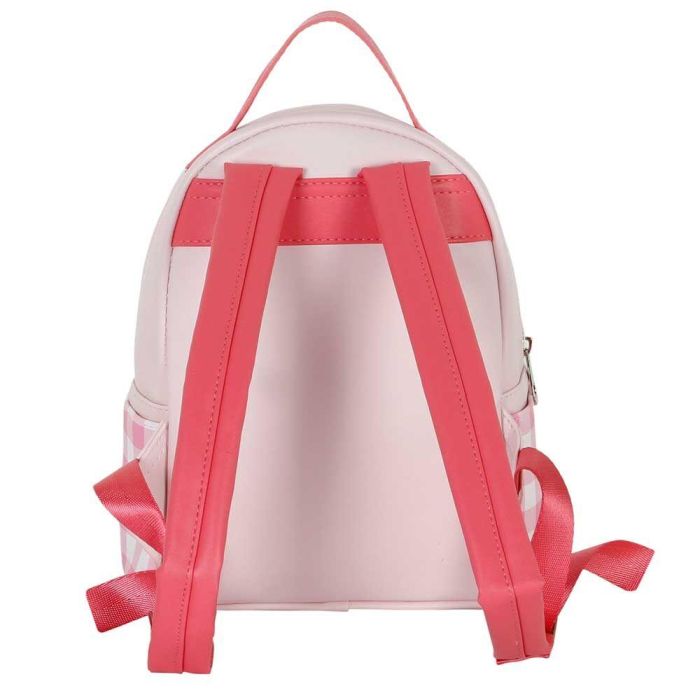 Sanrio My Melody Mochila Pequeña Urbana Heady Rosa de PVC con Bolsillos Laterales y Cremallera para Uso Diario 1 Sanrio My Melody Mochila Pequeña Urbana Heady Rosa de PVC con Bolsillos Laterales y Cremallera para Uso Diario 1