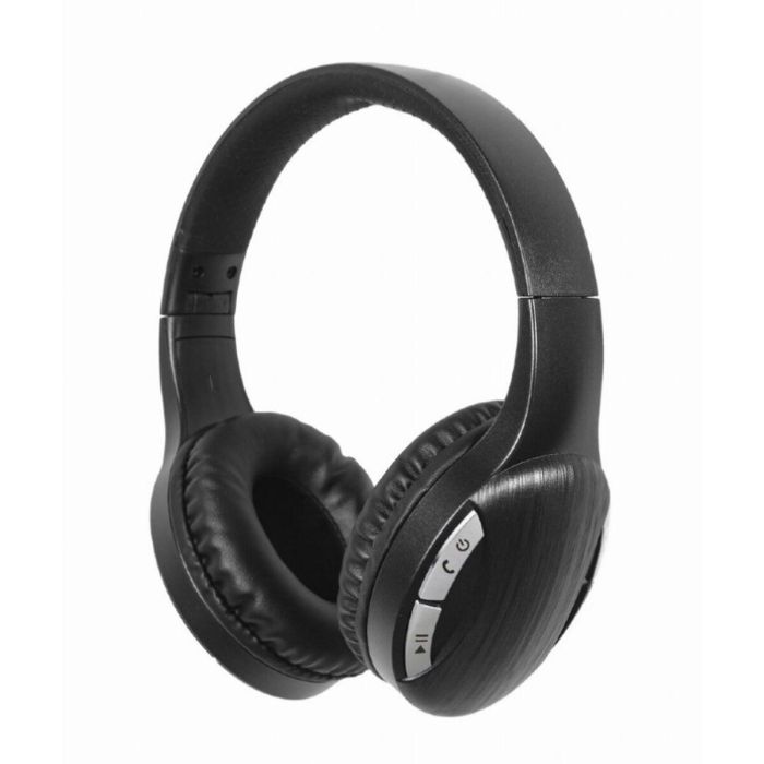 Gembird BTHS-01-BK Auriculares Diadema Inalámbricos Alámbricos Bluetooth con Micrófono para Llamadas y Música Estéreo 2-3h Ajustables Negro